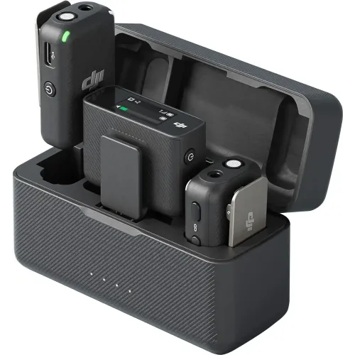 DJI Mic (2 TX + 1 RX + Charging Case) Dual-channel Wireless Microphone
